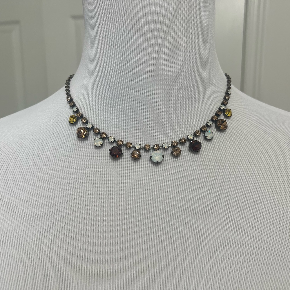 Multi-Color Rhinestone Necklace - Picture 4 of 4